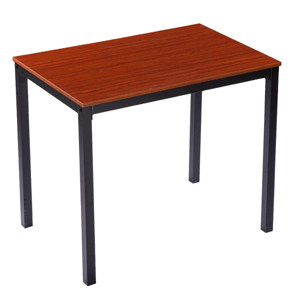 Simple Wood Grain 75cm High Dining Table And Chair Three-Piece Cherry Wood Color