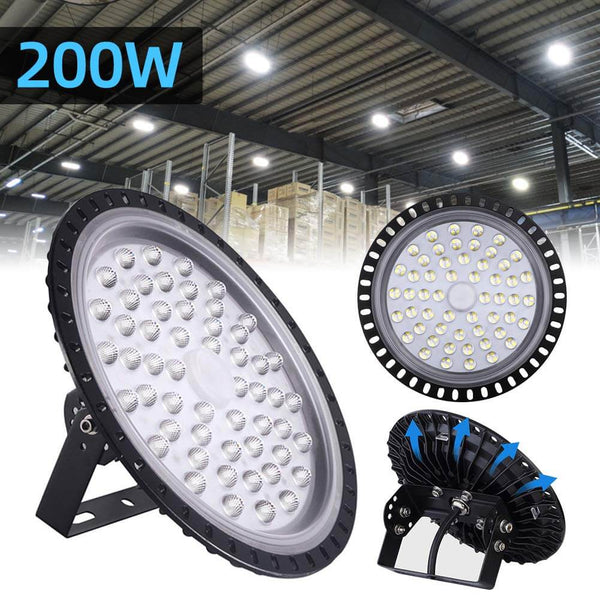 200W Factory Warehouse Mining Light Waterproof Flood Light for Garage Gym 2Pcs