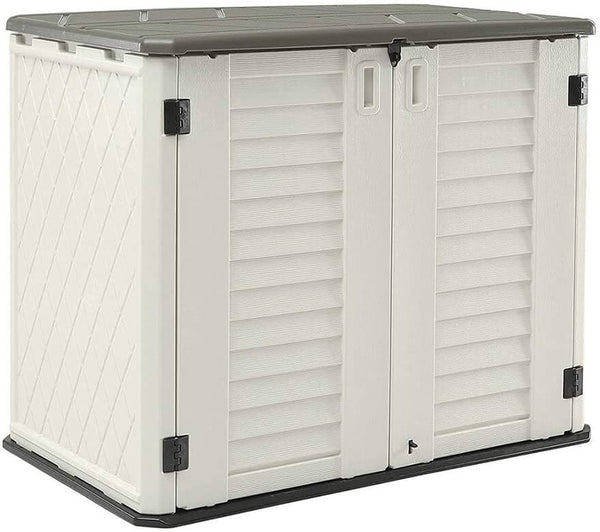 Horizontal Storage Shed Weather Resistance, Multi-Purpose Outdoor Stor –  Homhum