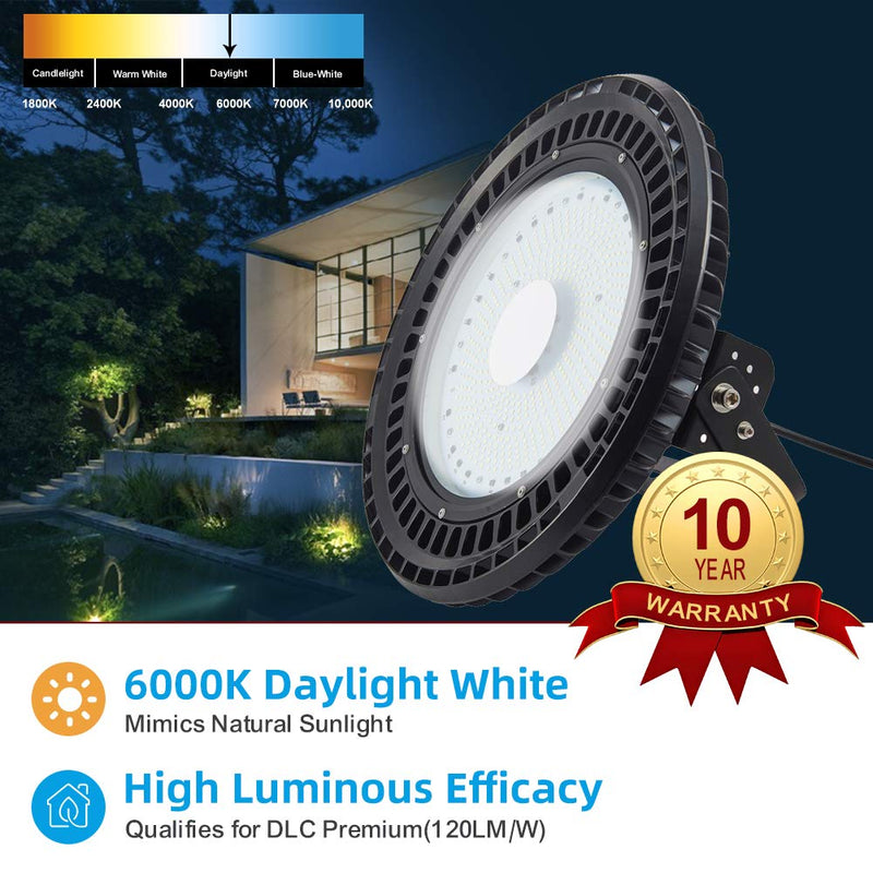 250W UFO LED High Bay Light Industrial lamp Factory Warehouse Shed Lighting 2Pcs