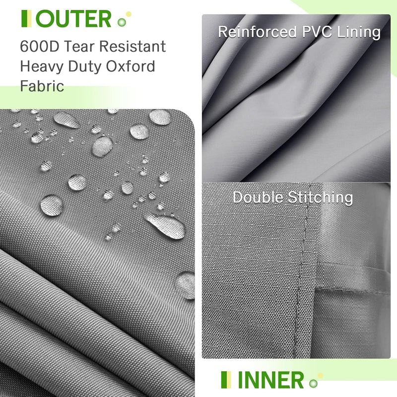 AECOJOY Aluminum Patio Furniture Sets with Waterproof Cloth Cover Outdoor Conversation Sets on Sale for Backyard,Blue