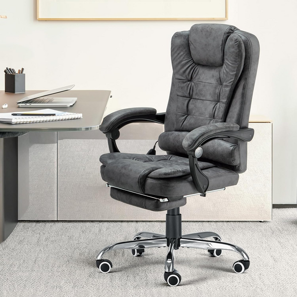 AECOJOY 7 Points Massage Executive Office Chair Grey