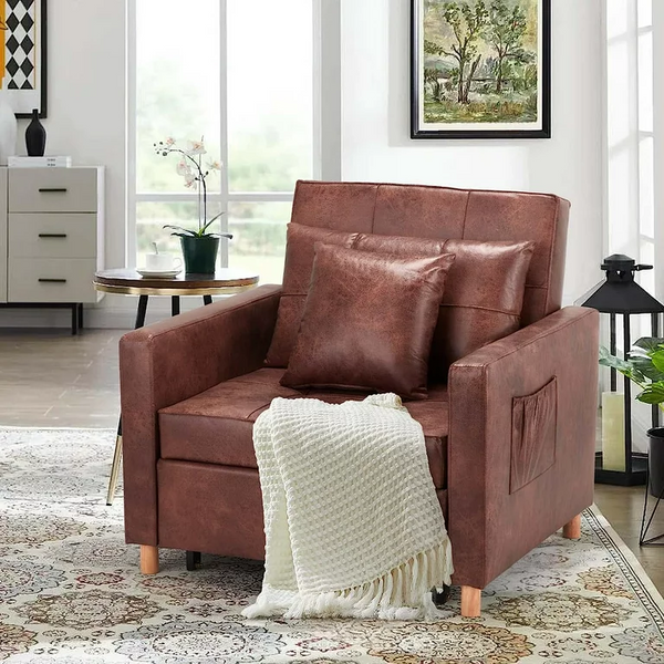 Sofa Bed Chair with Adjustable Backrest