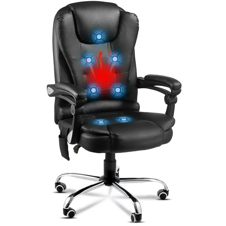 Heated Executive Office Chair with Massage Home Office Desk Chair