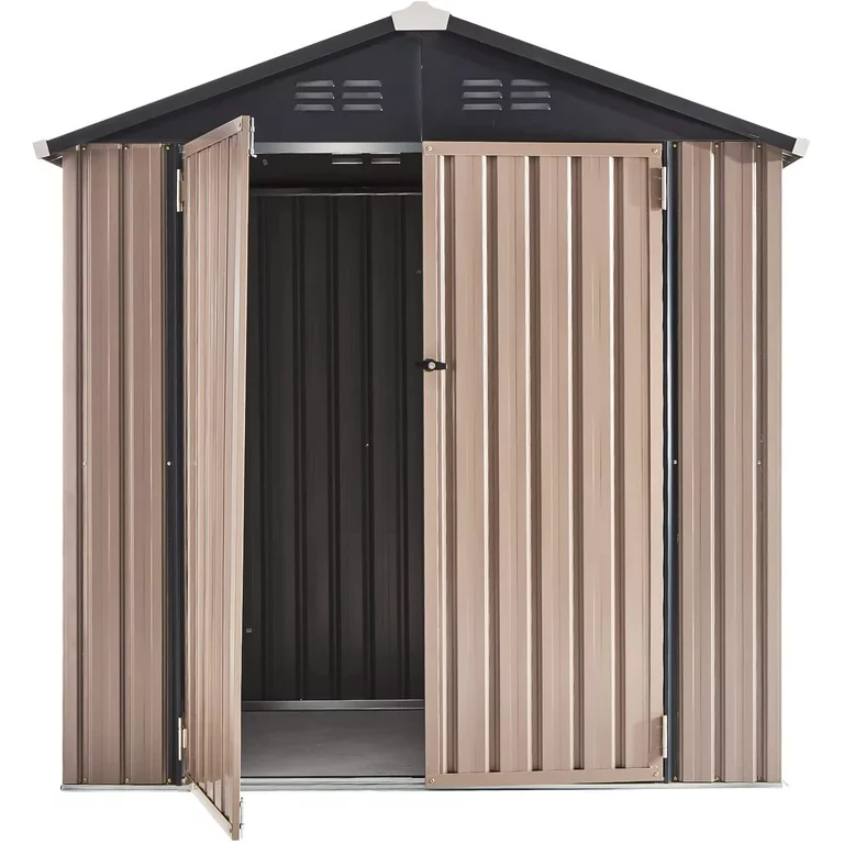6.44 x 5.90 ft. Metal and Plastic Storage Shed