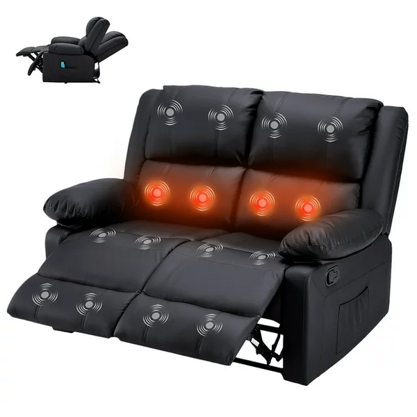 2 Seat Leather Recliner Sofa