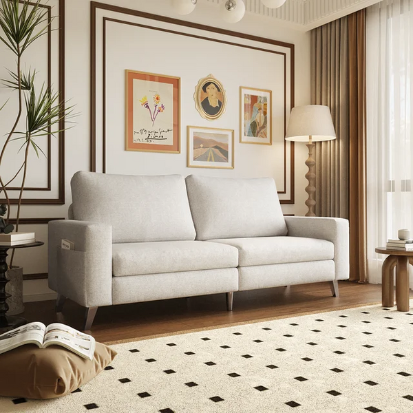 YODOLLA 79" Sectional Sofa Modern Loveseat Couch 3 Seater