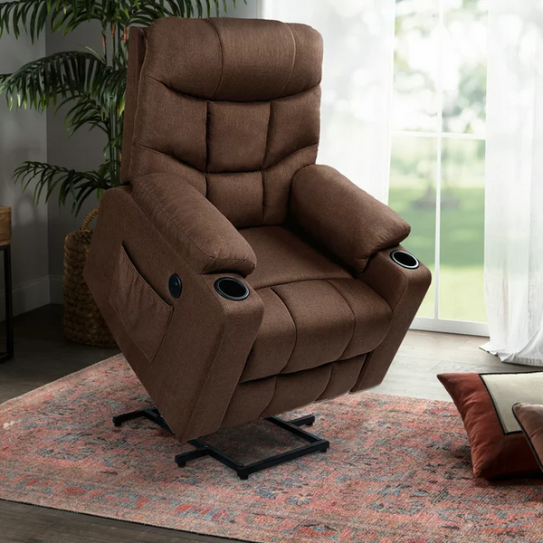 Danrelax Microfiber Recliner, Brown