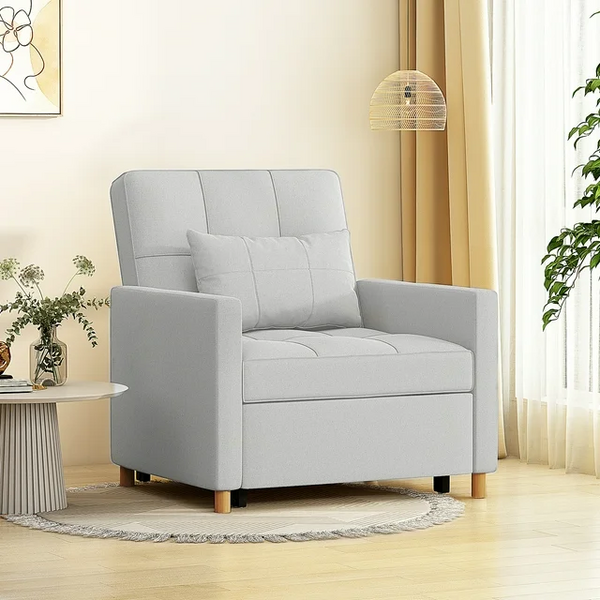 Pull Out Sofa Chair with Pillow