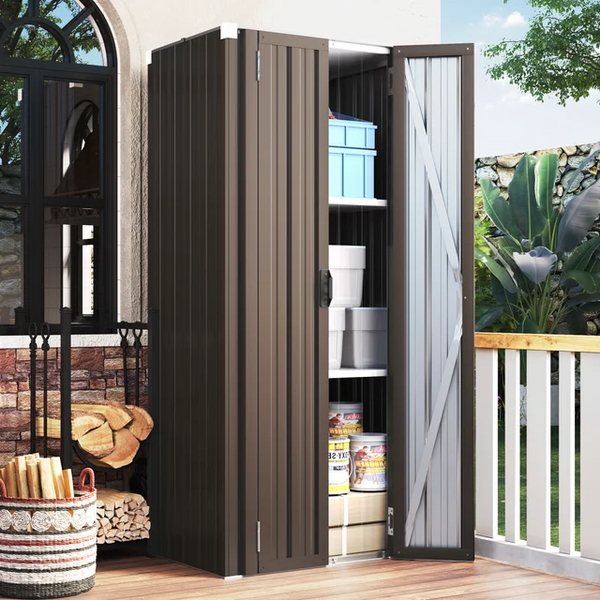 AECOJOY Storage Cabinet in Brown