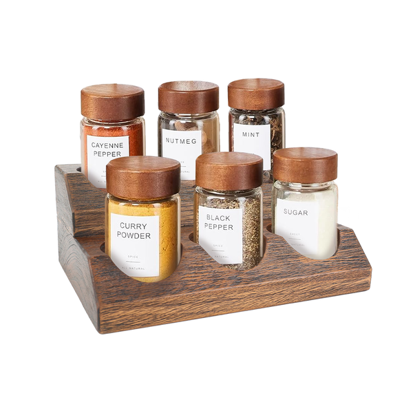 Danrelax Mahogany Cologne Stand,Spice Rack, 16.2* 7*4.1 in