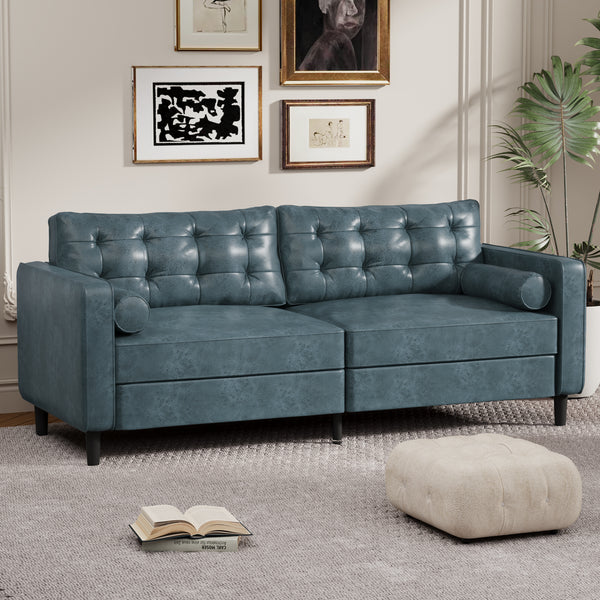 YODOLLA 84.2” Modern Sofas and Couches Blue