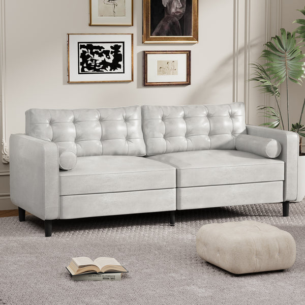 YODOLLA 84.2” Modern Sofas and Couches white