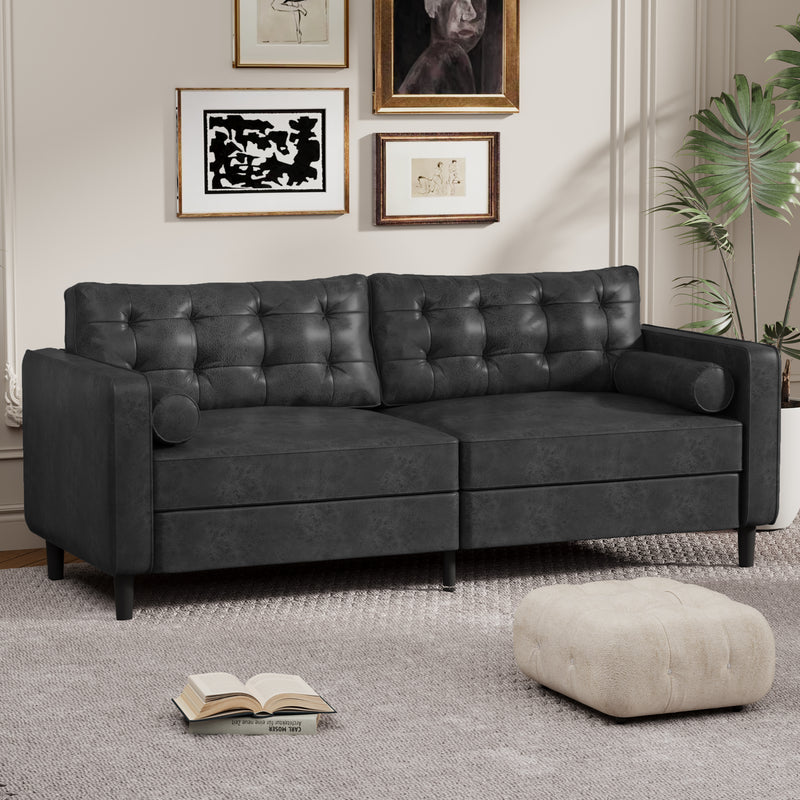 YODOLLA 84.2” Modern Sofas and Couches Black