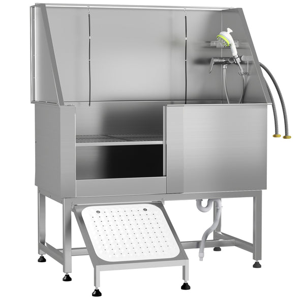50” Professional Stainless Steel Dog Washing Station