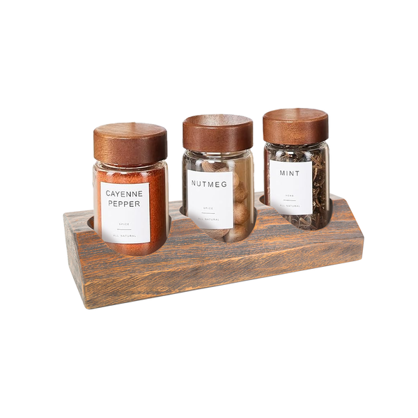 Danrelax Mahogany Cologne Stand,Spice Rack, 10*7*2.05 in