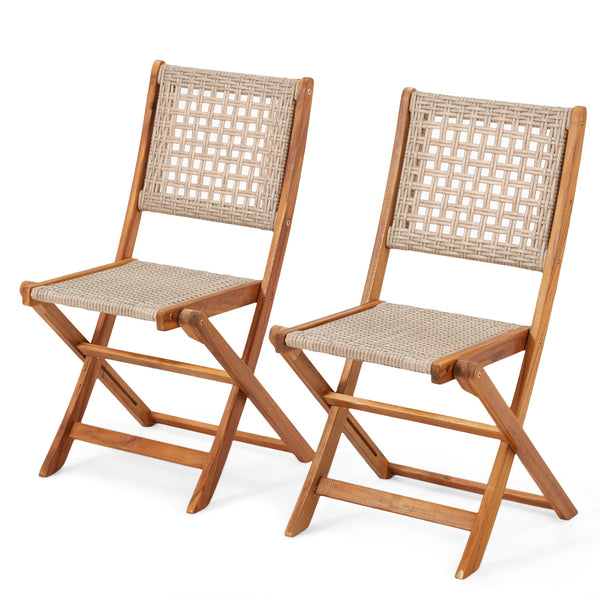 Outdoor Folding Chairs Set Outdoor Acacia Wood Dining Chairs Set