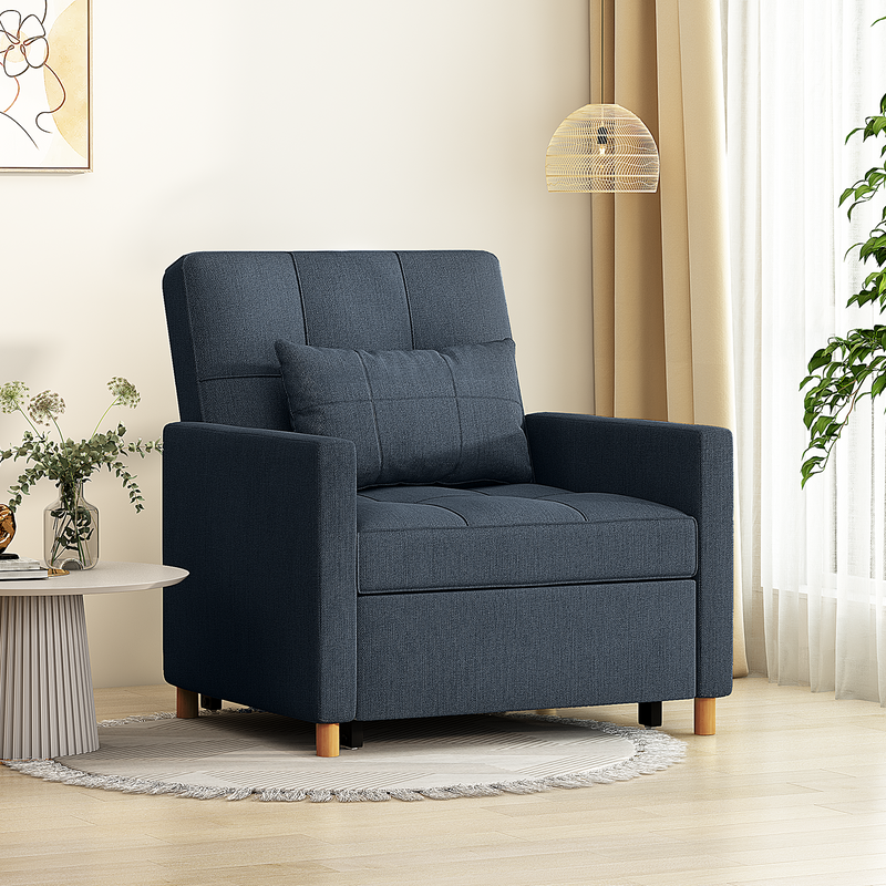 Sleeper Sofa Chair, 3 in 1 Sleeper Chairs for Adults, Pull Out Chair Bed