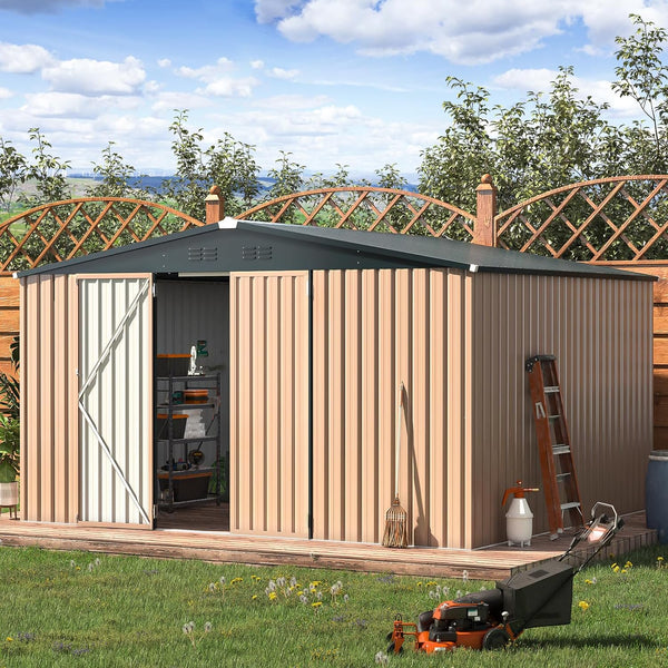 12' x 10' Outdoor Storage Shed GERY