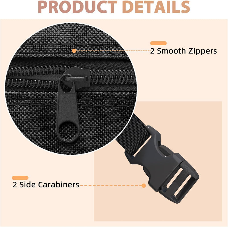 AECOJOY Outdoor Patio Porch Swing Covers Outdoor Furniture Covers Waterproof Swing Cover 3 Seater Patio Swing Cover, Black