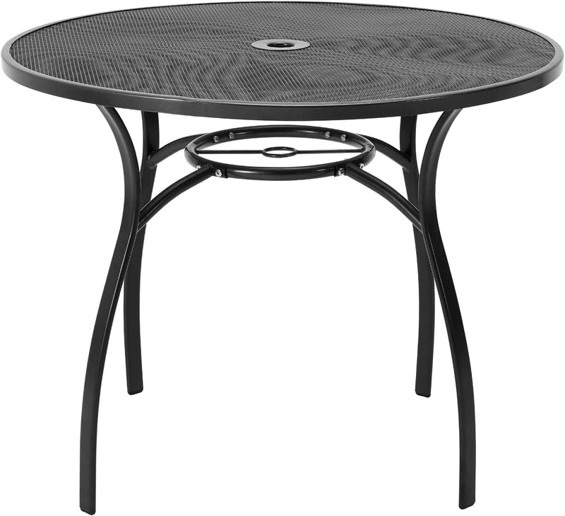 AECOJOY 37" Round Outdoor Dining Table