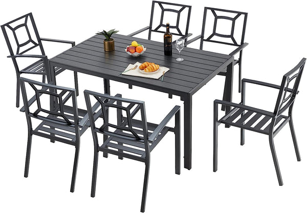 AECOJOY 7 Piece Outdoor Dining Set