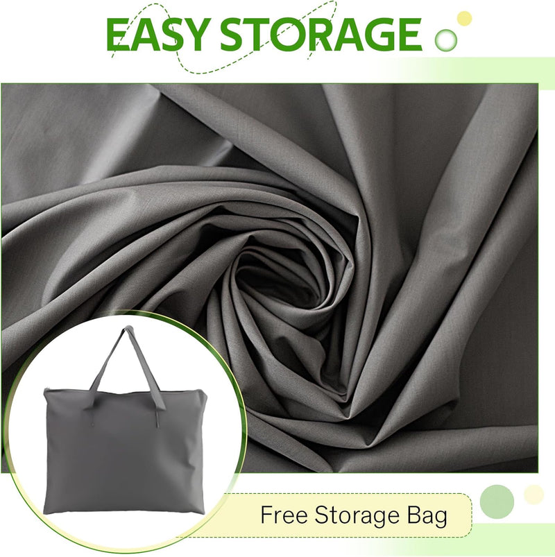 AECOJOY Aluminum Patio Furniture Sets with Waterproof Cloth Cover Outdoor Conversation Sets on Sale for Backyard,Dark Grey