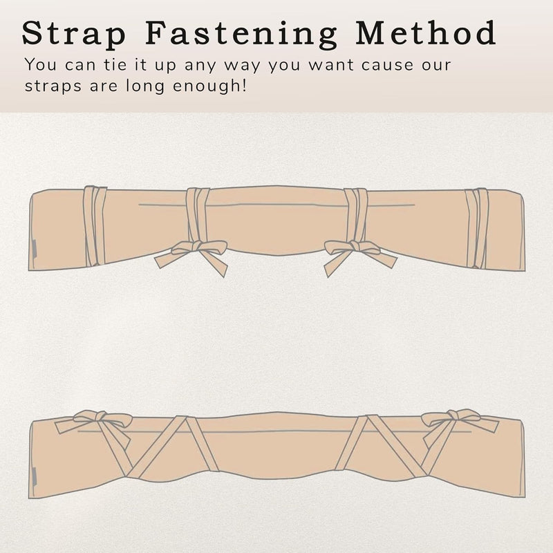 AECOJOY Protective Awning Cover, All-Weather Retractable Cover Storage Bag for 10' Wide Awnings for Patio, Waterproof Polyester Fabric in Beige