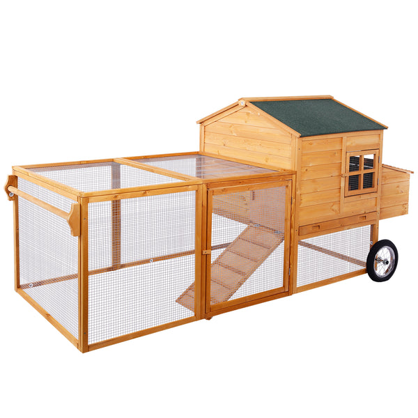 Outdoor 100inch Wooden Chicken Coop with Run
