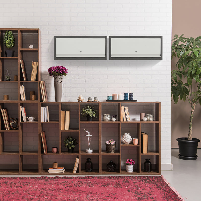 AECOJOY Metal Garage Storage Cabinet Wall-Mounted Locking Cabinet Hanging Garage Cabinets with Up-Flip Door Medicine Cabinet