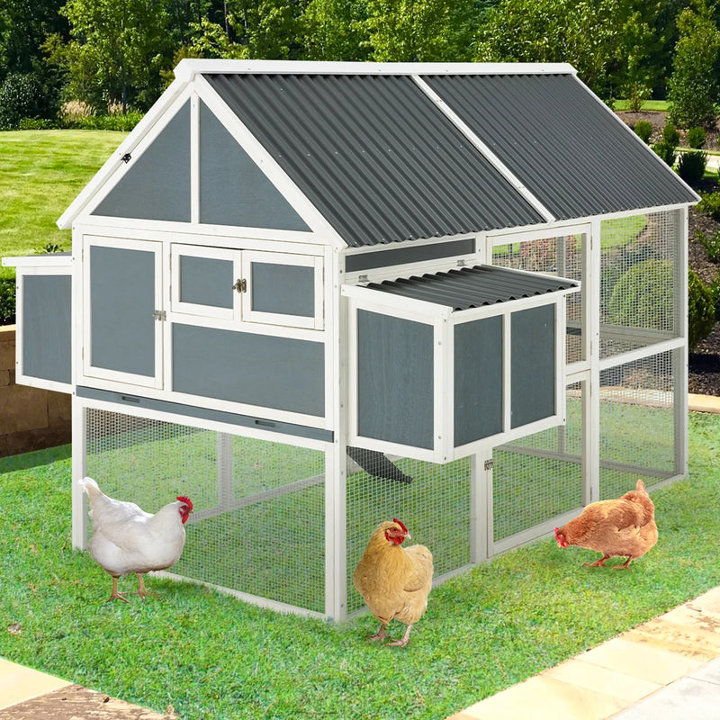 Large Chicken Coop Outdoor Wooden Hen House
