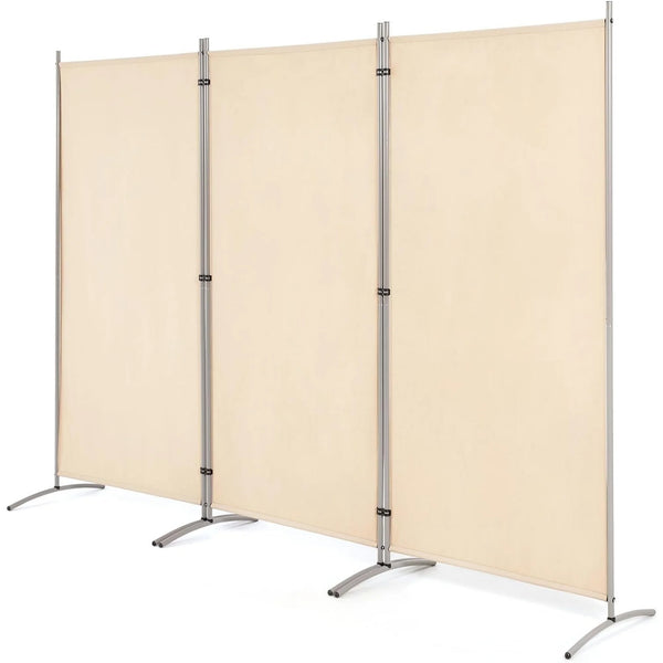 AECOJOY 3 Panel Room Divider 6 FT Tall Folding Privacy Screen
