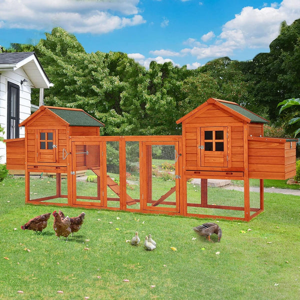 123” Large Wooden Chicken Coop BR