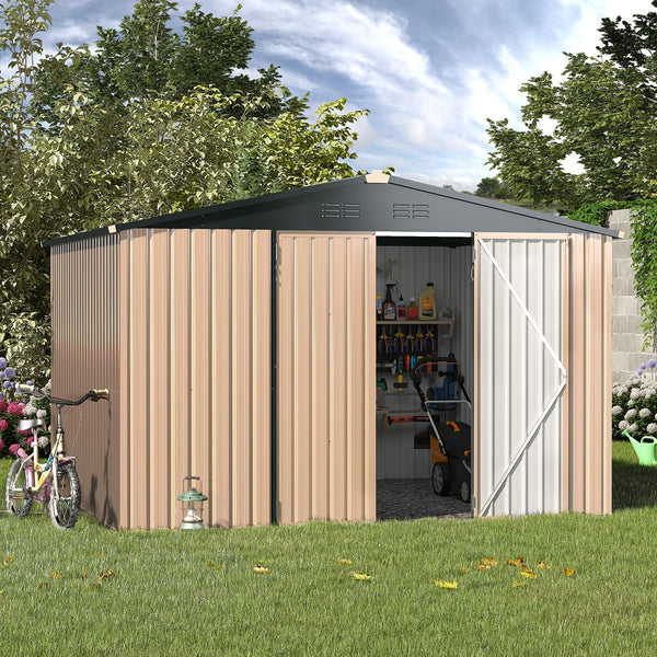 10' x 8' Outdoor Storage Shed bk