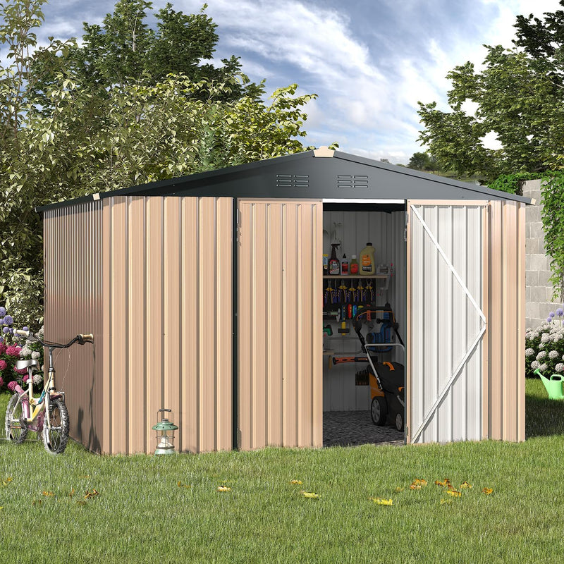 10' x 8' Outdoor Storage Shed bk