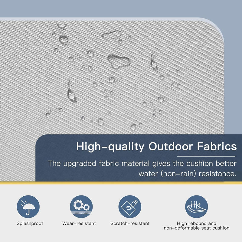 AECOJOY 7 Pieces Metal Patio Furniture Sets with Waterproof Cover on sale Patio Conversation Set Outdoor Sectional Sofa Metal Dining Furniture, Light Gray