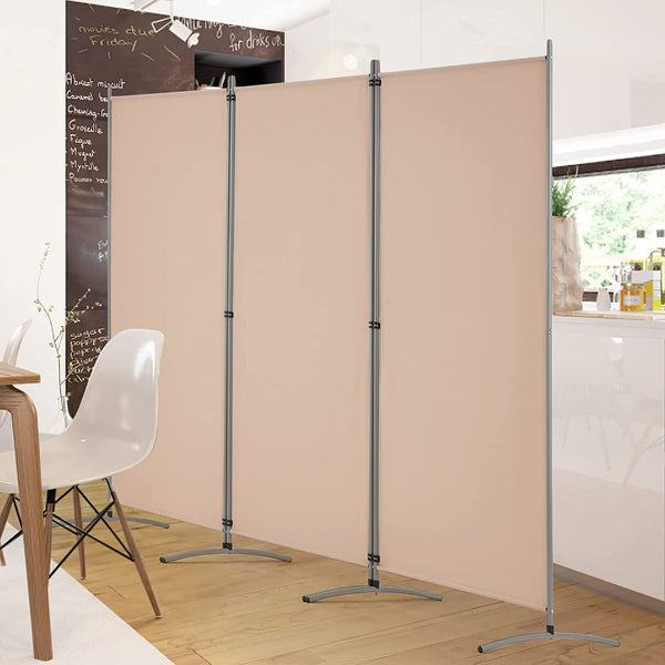 3 Panel Room Divider 6 FT Tall Folding Privacy Screen