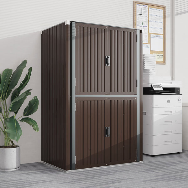 AECOJOY 46.4" Big Storage Cabinet Metal Organizer br
