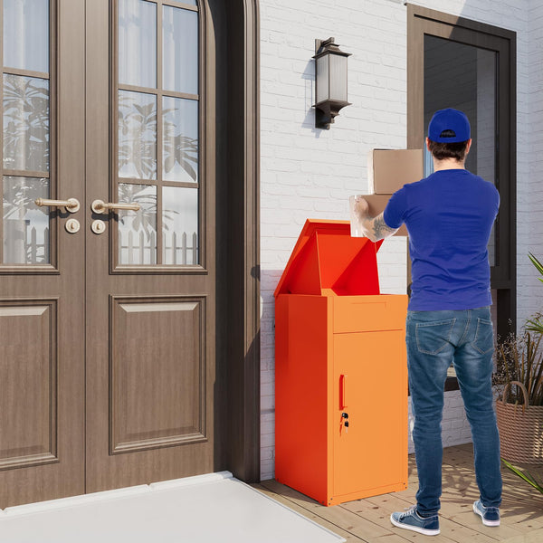AECOJOY Package Delivery Boxes for Outside Parcel Drop Box Outdoor Sto ...
