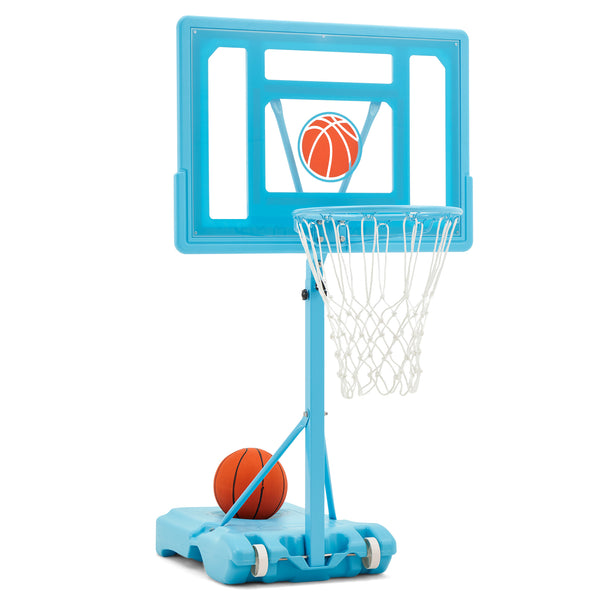 Pool Basketball Hoop with Air Pump, Basketball