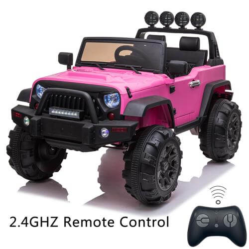 Kid Ride On Car Truck SUV With Parental Remote Control Pink
