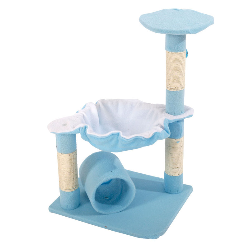 Stable Cute Sisal Cat Climb Holder Cat Tower Lamb Blue
