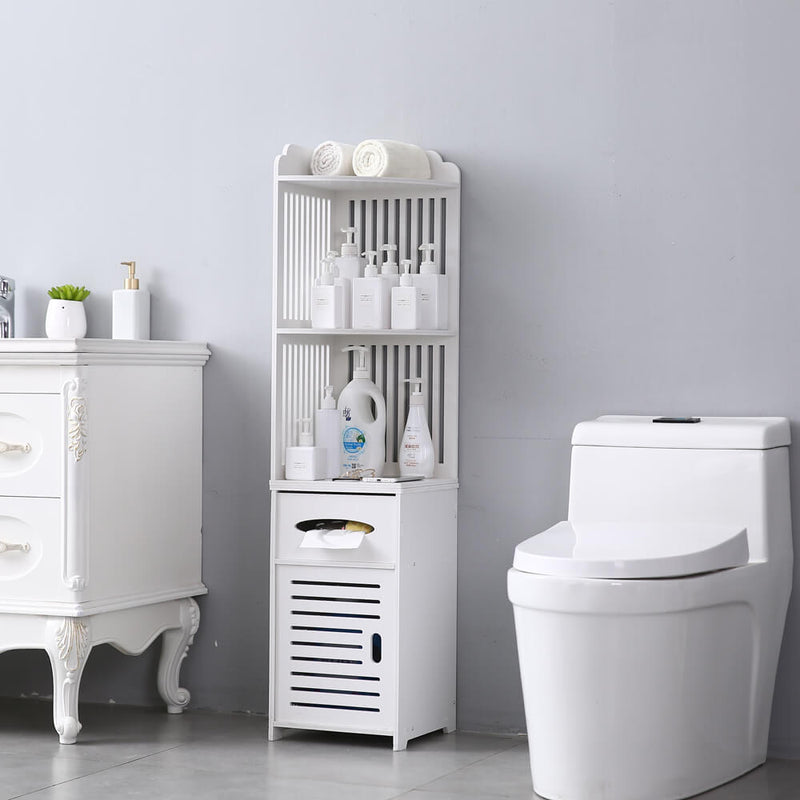 Simple Bathroom Corner Shelf