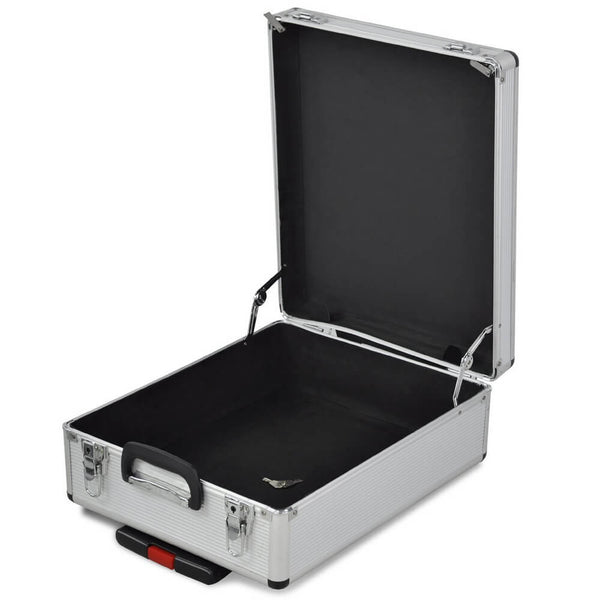 Tool Box with Tools 799pcs Household Tool Set with Aluminum Trolley Case Silver