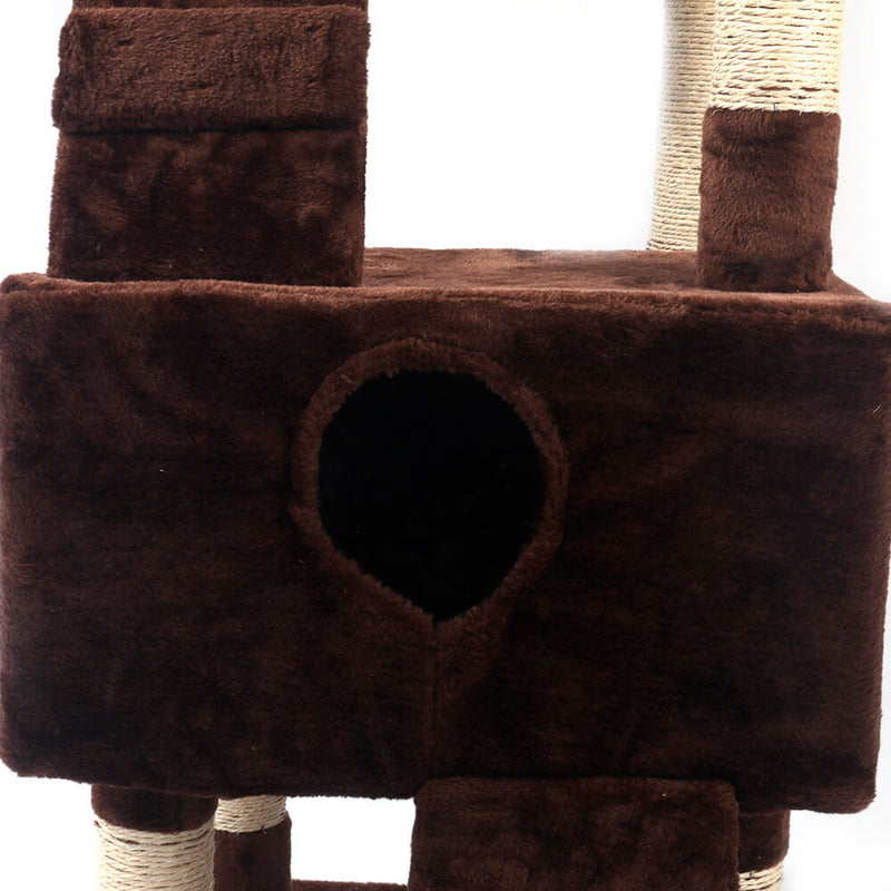 Sisal Hemp Cat Tree Brown 66 inches