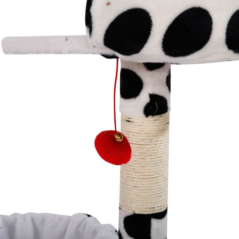Stable Cute Sisal Cat Climb Holder Cat Tower Black Point, 47 inches