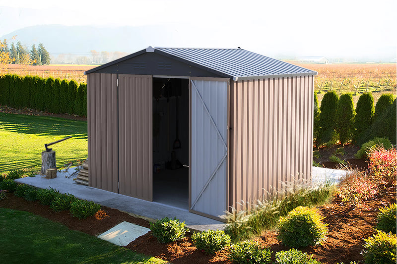 8' x 6' Outdoor Metal Storage Shed