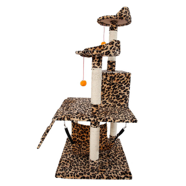 Stable Cute Sisal Cat Climb Holder Cat Tower Leopard Print 51 inches