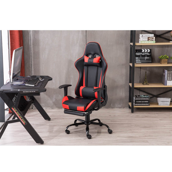 Racing Gaming Chair High Back Swivel Office Chair Red