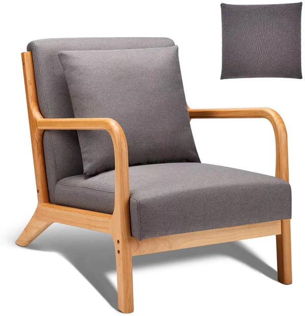 YODOLLA Mid-Century Accent Chair Gray